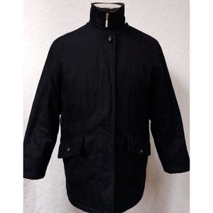 Braetan Small Black Full Zip Quilt Lined Button Pockets Soft Jacket Coat
